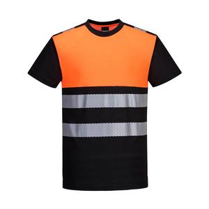 เสื้อยืดทำงานนิรภัยหลายขนาด OEM เสื้อผ้าสำหรับงานก่อสร้าง เสื้อผ้าสะท้อนแสง เสื้อยืดทำงานแบบ Hi-Vis - Product Image 2