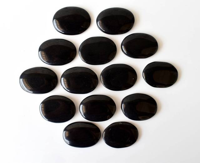 Onyx Natural Quality Blue Onyx Stone Oval Cabochon Flat Back