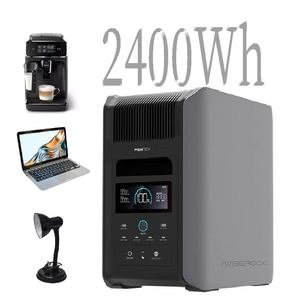 Công suất lớn mở rộng Trạm điện cầm tay năng lượng mặt trời Máy phát điện 2400wh MPPT không dây sạc LiFePO4 Pin đèn pin xì gà - Product Image 1