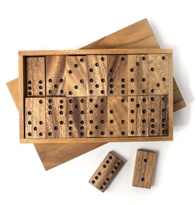 Juego de Dominó Mini, Doble 6, de Madera, Clásico, Juego de Mesa Educativo para Niños de 5 a 7 Años y Adultos, Caja de Viaje, Recuerdo de Fiesta 2026 - Product Image 5
