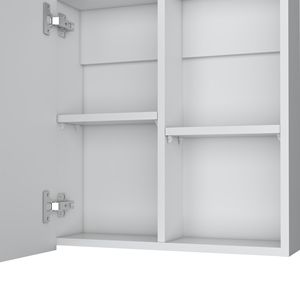 Mobile da Bagno Bianco Morenci con 1 Anta, Include Specchio e Armadietto Portamedicinali - Product Image 5