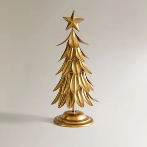 Luxury Metal <b>Christmas</b> <b>Tree</b> Ornament Premium Festive Accent for Winter Home Styling - Product Image 3