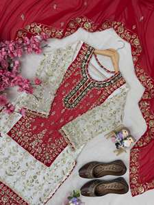 Realza la Belleza de tu Armario con este Conjunto de Salwar Kameez Recién Lanzado para Mujer - Estilo Moderno para Fiestas - Product Image 5