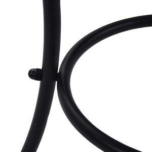 Petite table d'extérieur en céramique blanche terracotta et fer thermolaqué - Product Image 6