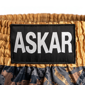 Shorts de boxe pour femmes Askar, imprimé camouflage, spandex respirant, léger, séchage rapide, vêtements d'arts martiaux, coupe régulière pour adultes - Product Image 3