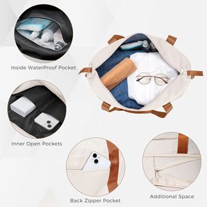 4 pezzi espandibili PP Set bagaglio leggero di 360 gradi Spinner ruote marrone avorio borsa da viaggio porta valigia Set - Product Image 2