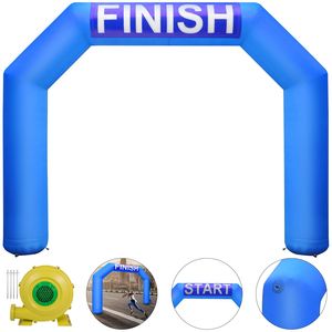 Arco Gonfiabile Esagonale in PVC da 4,5 m con Soffiatore, Blu, per Pubblicità Esterna, Eventi Commerciali, Cinema, Gare e Piste Automobilistiche - Product Image 1