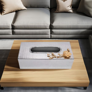 Boîte à mouchoirs unique de conception originale, dernière arrivée, fabriquée à la main, pour table, classique, indienne, écologique, durable, luxueuse, moderne, en métal - Product Image 1