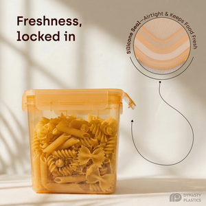 Clip Lock Airtight Leakproof BPA Free Food Grade PP Plastic Square Food Storage Container-1900ml | <b>Kitchen</b> <b>Pantry</b> Organizer - Product Image 1