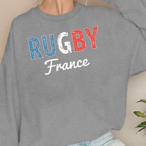 RUGBY Francia en sudaderas de mujer con texto en negrita - Product Image 2