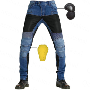 Motorcycle <b>Jeans</b> <b>Men</b> Kevlar Lined Motorcycle Denim <b>Jeans</b> Breathable Impact Protection CE Level 2 Motorbike Riding Pants - Product Image 1