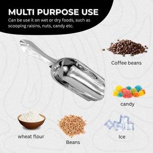 Cucharas de acero inoxidable Bold Blossom Manufacturer para hielo, multiusos, resistentes, para bar, hielo, harina, utensilios, venta al por mayor - Product Image 5