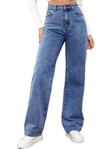 กางเกงยีนส์ทรงตรงเอวกลางสำหรับผู้หญิง แต่งระบาย ผ้าฝ้ายผสมสแปนเด็กซ์ ระบายอากาศได้ดี เป็นมิตรต่อสิ่งแวดล้อม สีซีดอ่อน สไตล์ลำลองสำหรับฤดูใบไม้ผลิ - Product Image 2