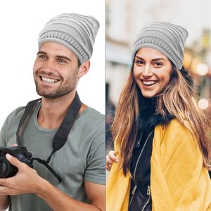 Unisex <b>Winter</b> Warm Knit Beanie Hat Slouchy Baggy Skull <b>Cap</b> in 5 Colors - Product Image 2