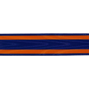 Red Grosgrain <b>Ribbon</b> With Blue Stripe 1-1/2 Inch Wide Woven Polyester Gift Packaging Decorative Strip - Product Image 4