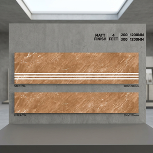 Premium Matte Finish Porcelain Step Riser Tiles 20mm 1200x300mm Non Slip Outdoor Stair Treads for Luxury Interior Projects - Product Image 5