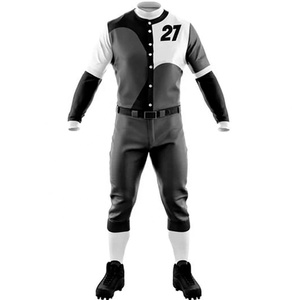 Uniforme de béisbol transpirable de alta calidad hecho a medida, conjunto de ropa deportiva de talla grande, técnicas impresas, equipo de béisbol auténtico - Product Image 3