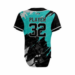 Camiseta de Béisbol Blanca Transpirable con Estampado Digital 3D, Antibacteriana, Personalizada al por Mayor, Malla Sublimada para Equipos de Animación - Product Image 3