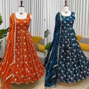 Indian Pakistani Beautiful Designer Salwar Kameez Fendy <b>Silk</b> <b>Fabric</b> Fancy Thread & Sequence Elegant Party Wedding Casual Wear - Product Image 1