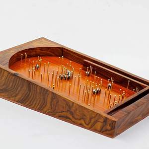 Máquina de Pinball de Madera Vintage, Juego de Mesa Clásico, Juguete Educativo de Arcade Hecho a Mano para Niños, Diversión Familiar, Regalo - Product Image 4