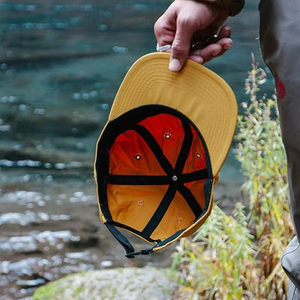 Casquettes 6 panneaux imperméables et légères jaune moutarde, personnalisables avec logo, nouvelle collection 2026, qualité supérieure, tendance, pour hommes et femmes - Product Image 5