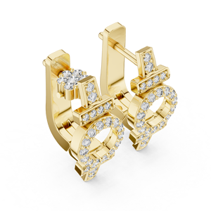 Pendientes de Aro Bali de Plata de Ley 925 Chapados en Oro de 18K con Circonita, Joyería de Diseño de Moda para Mujer - Product Image 5