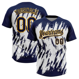 Camiseta de Béisbol y Sóftbol Unisex Personalizada con Diseño Abstracto 3D de Dos Botones, Transpirable, de Secado Rápido, Cuello Redondo, Estampada, Manga Corta - Product Image 3