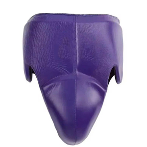 Vintage <b>Style</b> Brown Boxing Set <b>Head</b> Guard Focus Pad & Groin Guard Good Supplier Newest Design Genuine Leather Boxing Set - Product Image 4