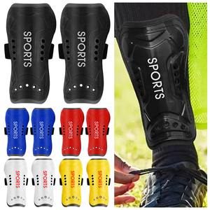 Protège-tibias de sport bleus taille M, légers, protection pour adultes, toutes saisons, fermeture auto-agrippante - Product Image 5