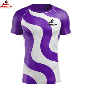 Service OEM 2025, nouvelle qualité supérieure, rashguard respirant antibactérien MMA unisexe à manches longues, séchage rapide, col montant, impression personnalisée - Product Image 1