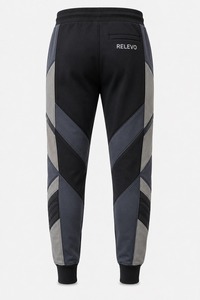 Men <b>Black</b> French Terry <b>Joggers</b> Polyester/Cotton Blend Luxury Organic Pre Shrunk GOTS Certified Premium <b>Plain</b> Dyed Breathable - Product Image 5