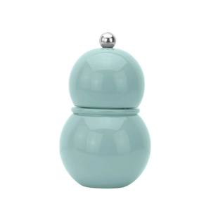 Meilleure vente : Moulin à sel et à poivre artisanal en laque, mini format, couleur bleue, finition brillante, moulin manuel, outil de cuisine, prix avantageux. - Product Image 3