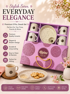 Juego de Regalo de 5 Piezas de Cerámica para Aperitivos, Caja para Servir Té, Embalaje para Pasteles, Galletas y Bizcochos - Product Image 1