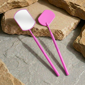 High Quality Pink Lash <b>Mirror</b> Custom Log Stainless Steel <b>Square</b> Eyelash Extension <b>Mirror</b> Wholesale - Product Image 1