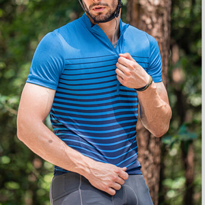 Maillot de cyclisme pour hommes aux couleurs vives, chemise de vélo à manches courtes, vêtements de vélo de route respirants, vêtements de sport de plein air, haut de cyclisme - Product Image 3