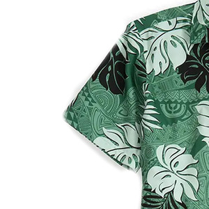 เสื้อเชิ้ตผู้ชายลายดอกไม้พรีเมียม ลายดอกปาล์ม สำหรับใส่ลำลองชายหาด รีสอร์ท ขายส่งจากโรงงาน ส่งออก - Product Image 6