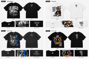 Custom Men's Streetwear T-Shirt O-Neck Short Sleeve Front Logo Anti-Wrinkle Letter Printed Cotton 240g Regular Fit - Product Image 3