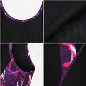 Traje de Baño de Una Pieza con Logotipo Personalizado de Fábrica, el Mejor Diseño, Traje de Baño Deportivo para Mujer - Product Image 5