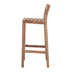 Industrial Style Teak Wood Bar Chair Counter <b>Stool</b> for Cafe Restaurant Bar Furniture Durable Solid Wood Manufacturer - Product Image 3