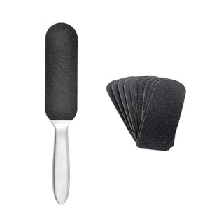 Râpe à pieds professionnelle pour éliminer les peaux mortes et les callosités, lime de pédicure avec manche en acier inoxydable - Product Image 3