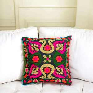 Luxury Decorative Embroidered <b>Cushion</b> <b>Cover</b> with Invisible Zipper Durable <b>Cushion</b> Case for Home Furniture Hotel and Office Use - Product Image 1