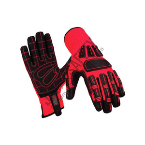 ถุงมือทำงานหนังสังเคราะห์ทนความร้อนสูง ป้องกันการสั่นสะเทือน อุปกรณ์ป้องกันสำหรับช่างและทำสวน อุปกรณ์นิรภัยส่วนบุคคล - Product Image 6