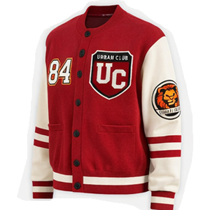 High-Quality College Varsity <b>Jacket</b> with <b>Leather</b> Sleeve and Custom Embroidery Premium Quality Custom Letterman <b>Jackets</b> - Product Image 2