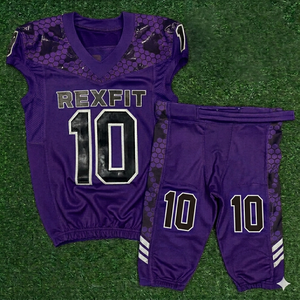 Uniforme de Fútbol Americano Personalizado Rexfit Sports para Adultos, Transpirable, Antibacterial, 100% Poliéster, Suministro de Fábrica - Product Image 1