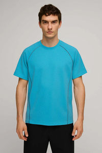 T-shirt '' SOSH 4 '' Polo Republica pour homme avec passepoil contrastant - Product Image 2