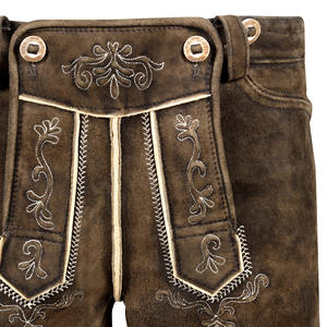 Fabricant professionnel de costumes Lederhosen bavarois pour hommes, tenue d'Oktoberfest brodée en cuir - Product Image 5