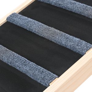 Rampa Pieghevole in Legno per Animali Domestici, Regolabile, Lunga 100 cm, per Cani e Gatti di Piccola e Grande Taglia Anziani, Accessorio per Letto - Product Image 6