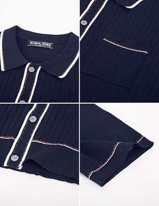 Polo de Primera Calidad con Botones Completos, Azul, Totalmente Personalizado, en Venta a Precio de Mayoreo - Product Image 6