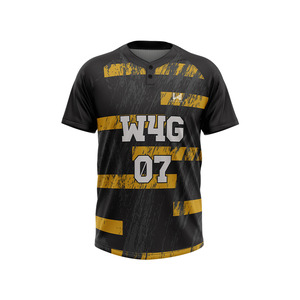 Camisetas de Béisbol Personalizadas para Clubes Universitarios Juveniles Unisex, 100% Poliéster, Impresas, Transpirables, de Secado Rápido y Ecológicas - Product Image 2