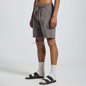 Pantalones cortos Nardon Apparel de alta calidad para hombre, pantalones cortos Cargo de algodón con logotipo personalizado, pantalones cortos de lavado de secado rápido con cordón - Product Image 6